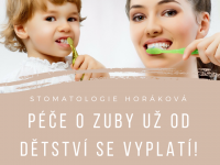 Kazy nemíjí ani mléčné zoubky, proto s instruktáží…